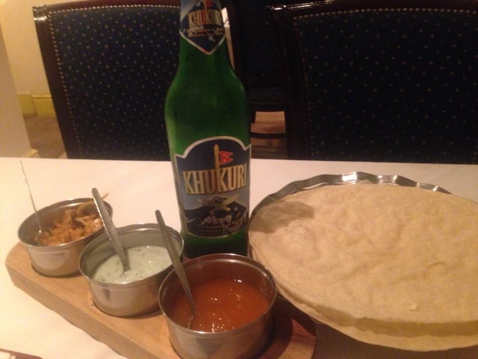 Nepalese Beer & Popadoms