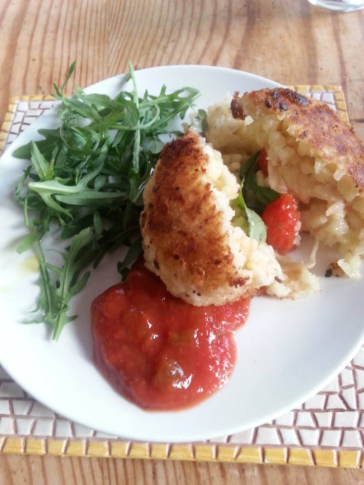 Tomato, Mozzarella and Basil Arancini