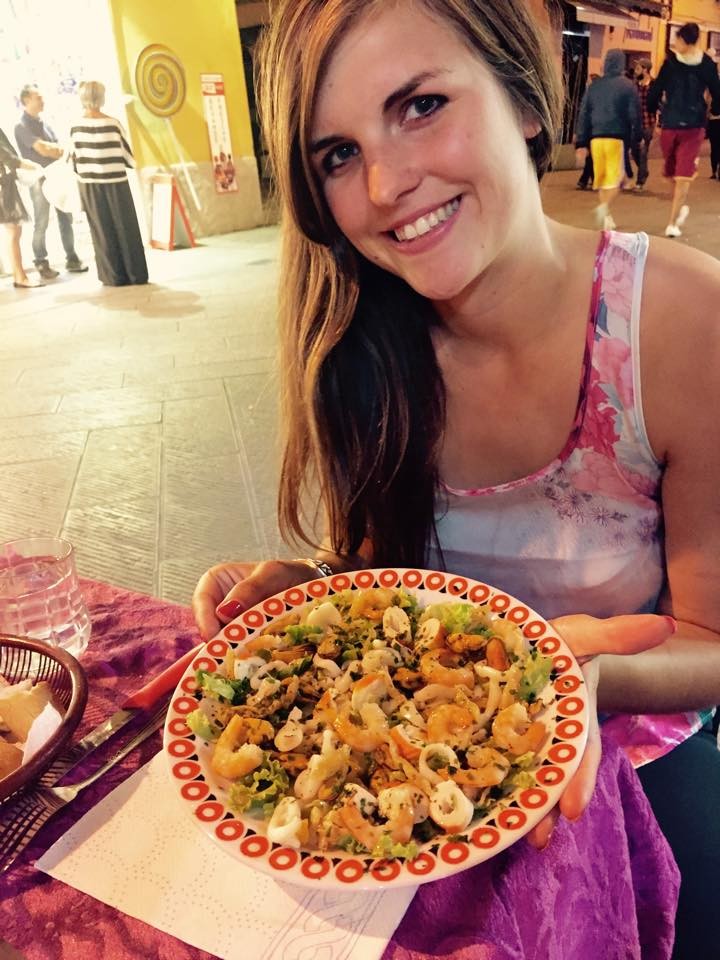 Me with the Insalata di Mare