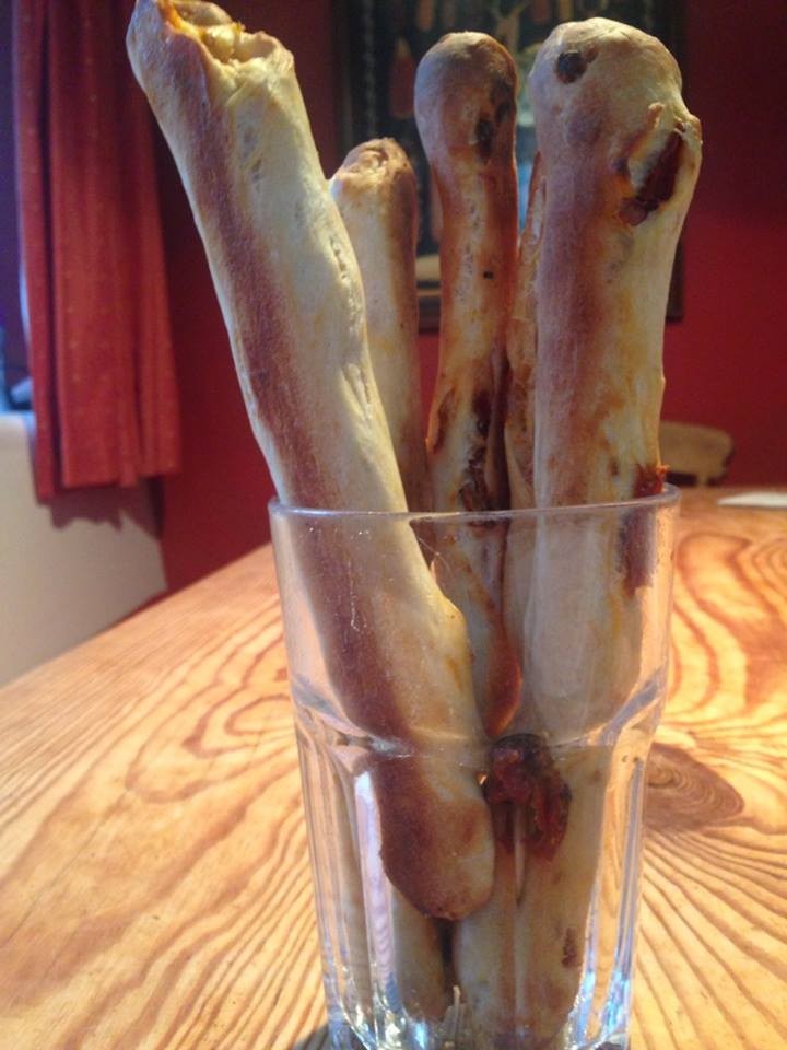 Sundried Tomato Dough-Sticks