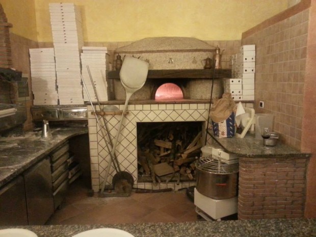 A typical wood fired oven