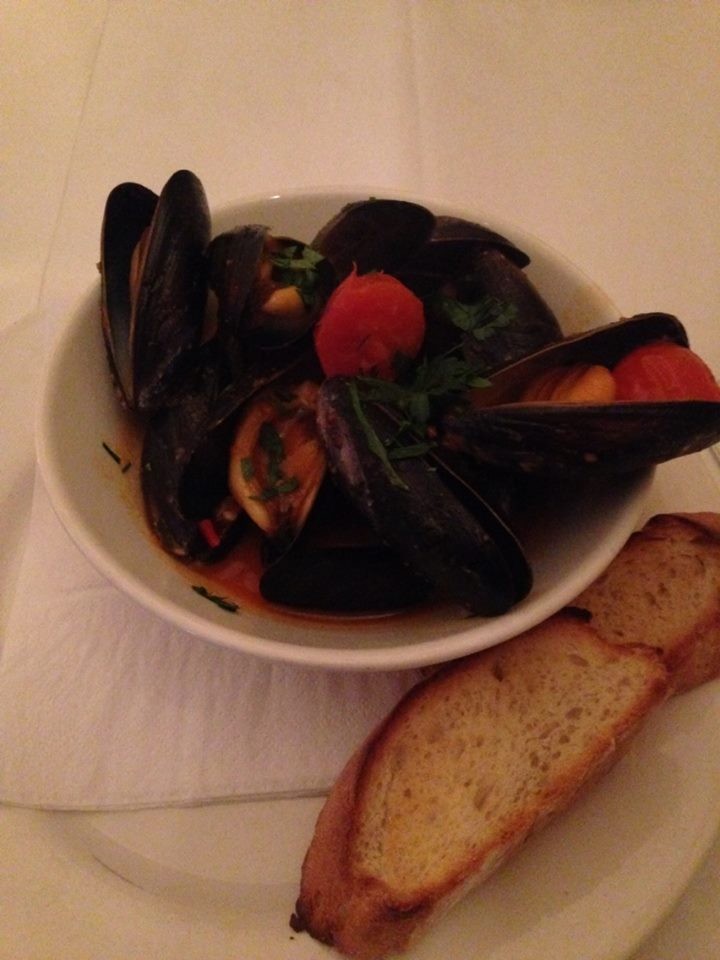 Mussels (sorry again about the photo!)