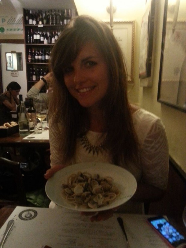 Me with spaghetti von vongole